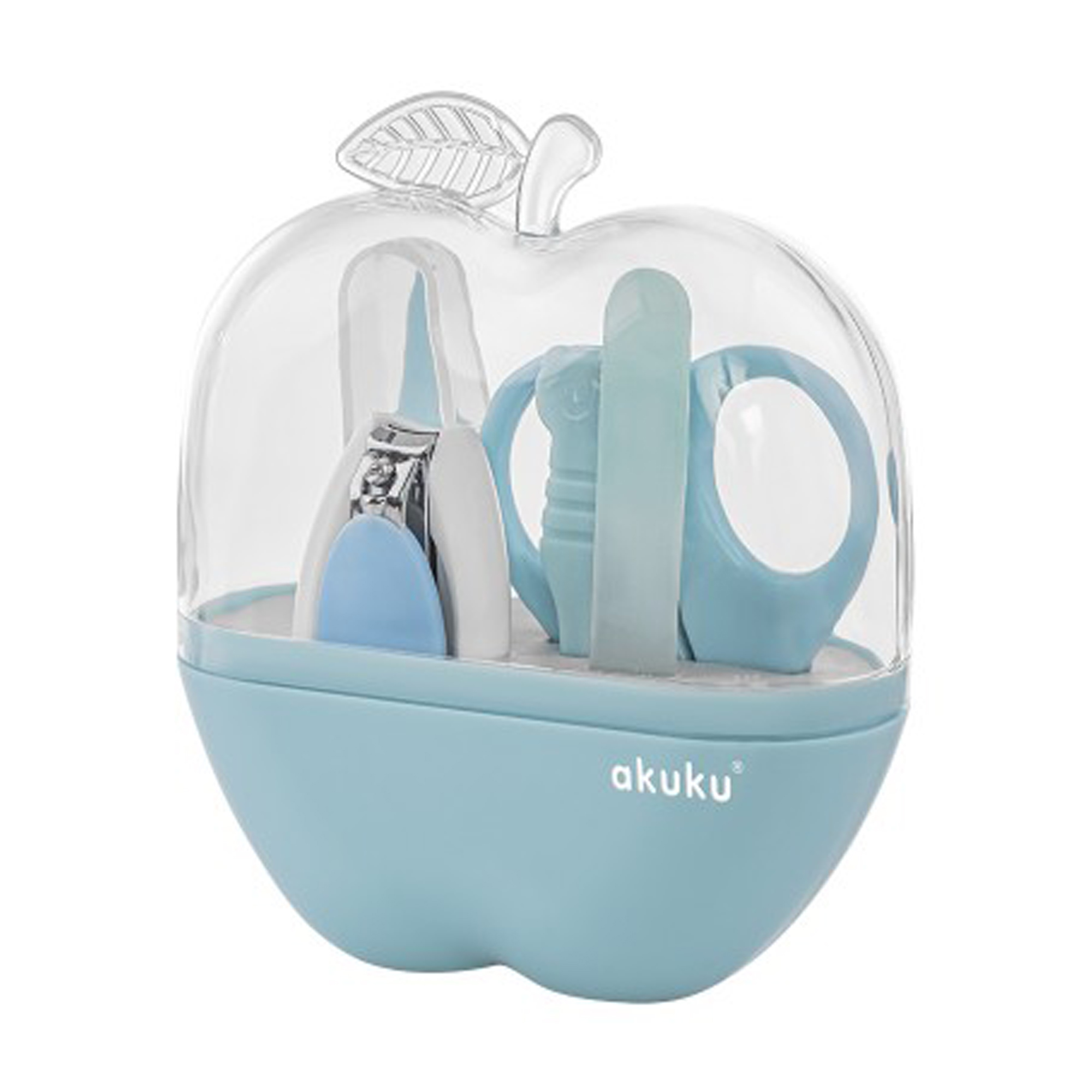 

Дитячий набір манікюрний Akuku Baby Care Set (ножиці, 1 шт + кусачки, 1 шт + пилка, 1 шт + пінцет, 2 шт) (A0043)