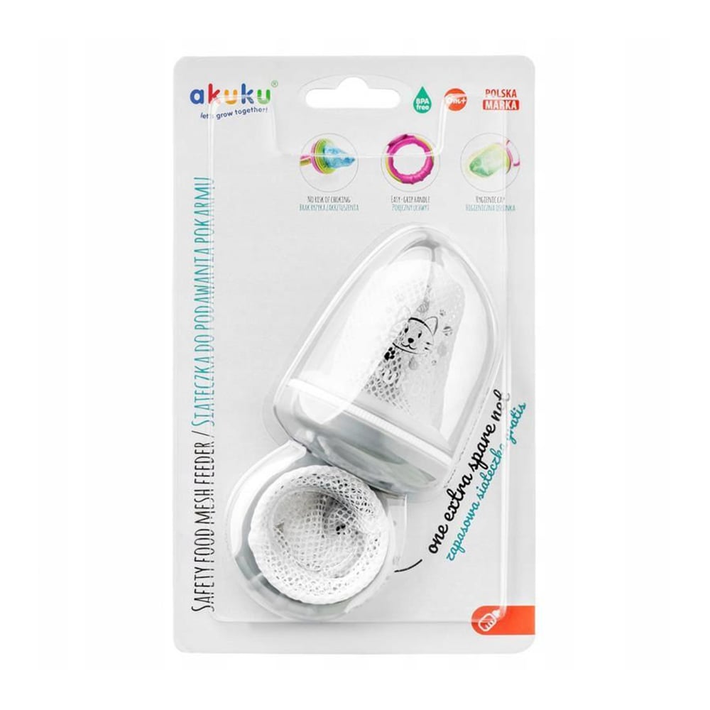

Дитячий ніблер Akuku з додатковою сіточкою, з котом, від 6 місяців (A0515)