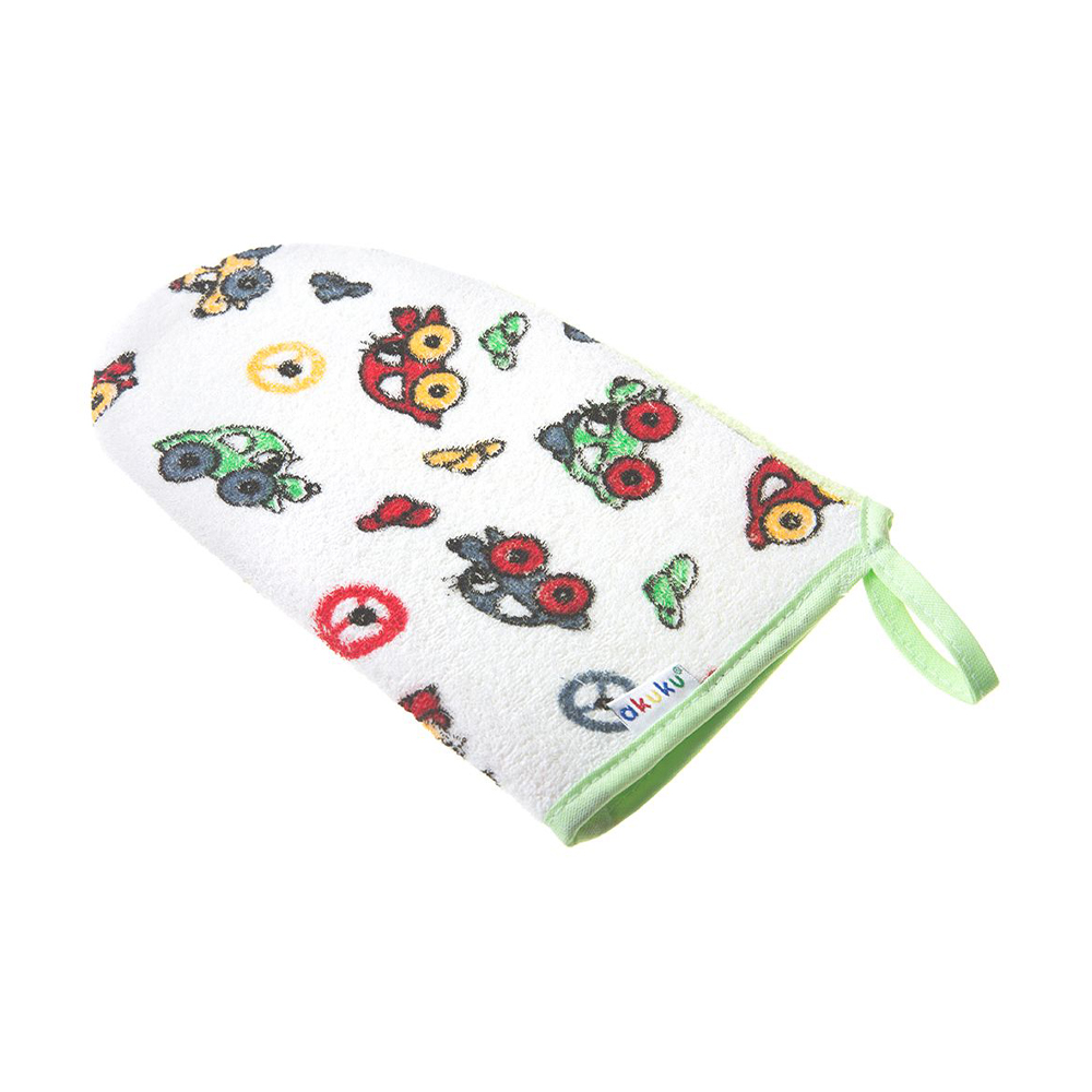 

Дитяча рукавичка для купання Akuku з автомобілями (A1143)