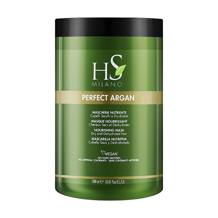 

Уцінка! Живильна маска для волосся HS Milano Perfect Argan Nourishing Mask з аргановою олією для сухого та пошкодженого волосся, 1 л