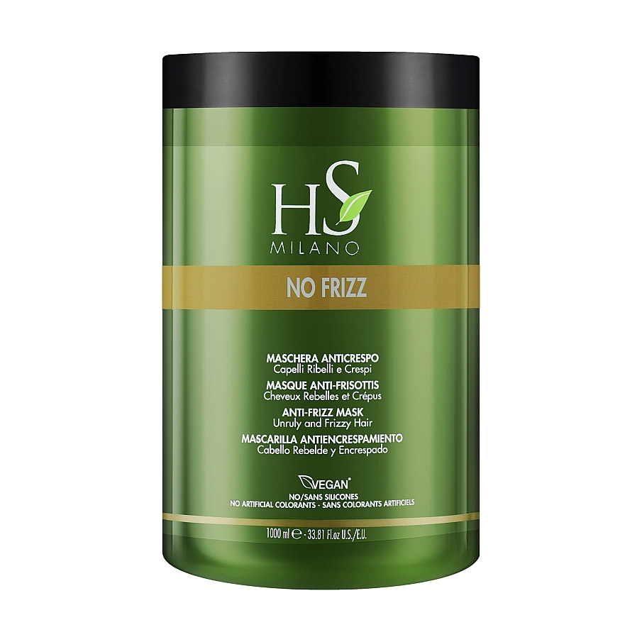 

Уцінка! Розгладжувальна маска HS Milano No Frizz Anti-Frizz Mask для неслухняного та хвилястого волосся, 1 л