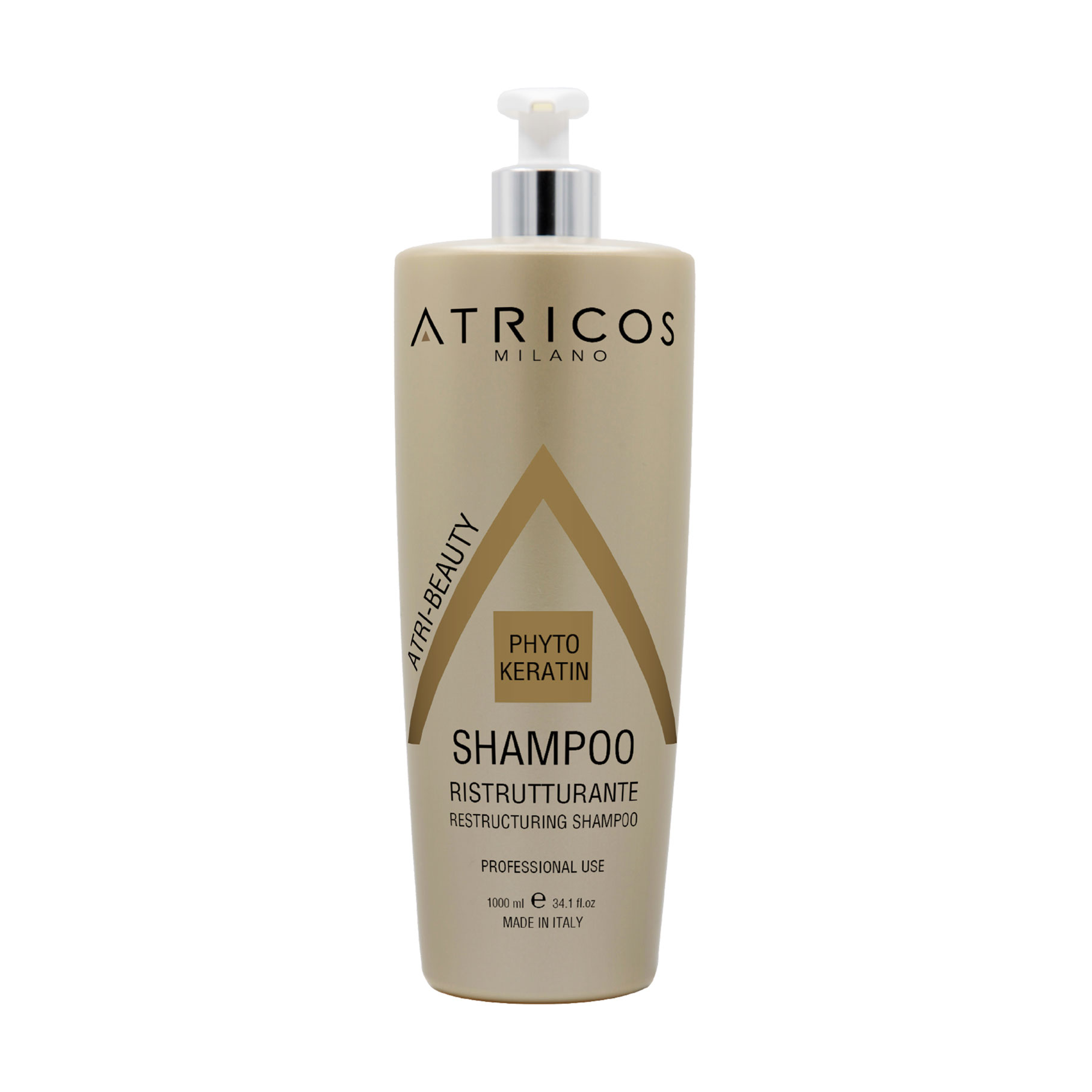 

Уцінка! Шампунь для реструктуризації волосся Atricos Milano Atri-Beauty Restructuring Shampoo з фітокератином, 1 л