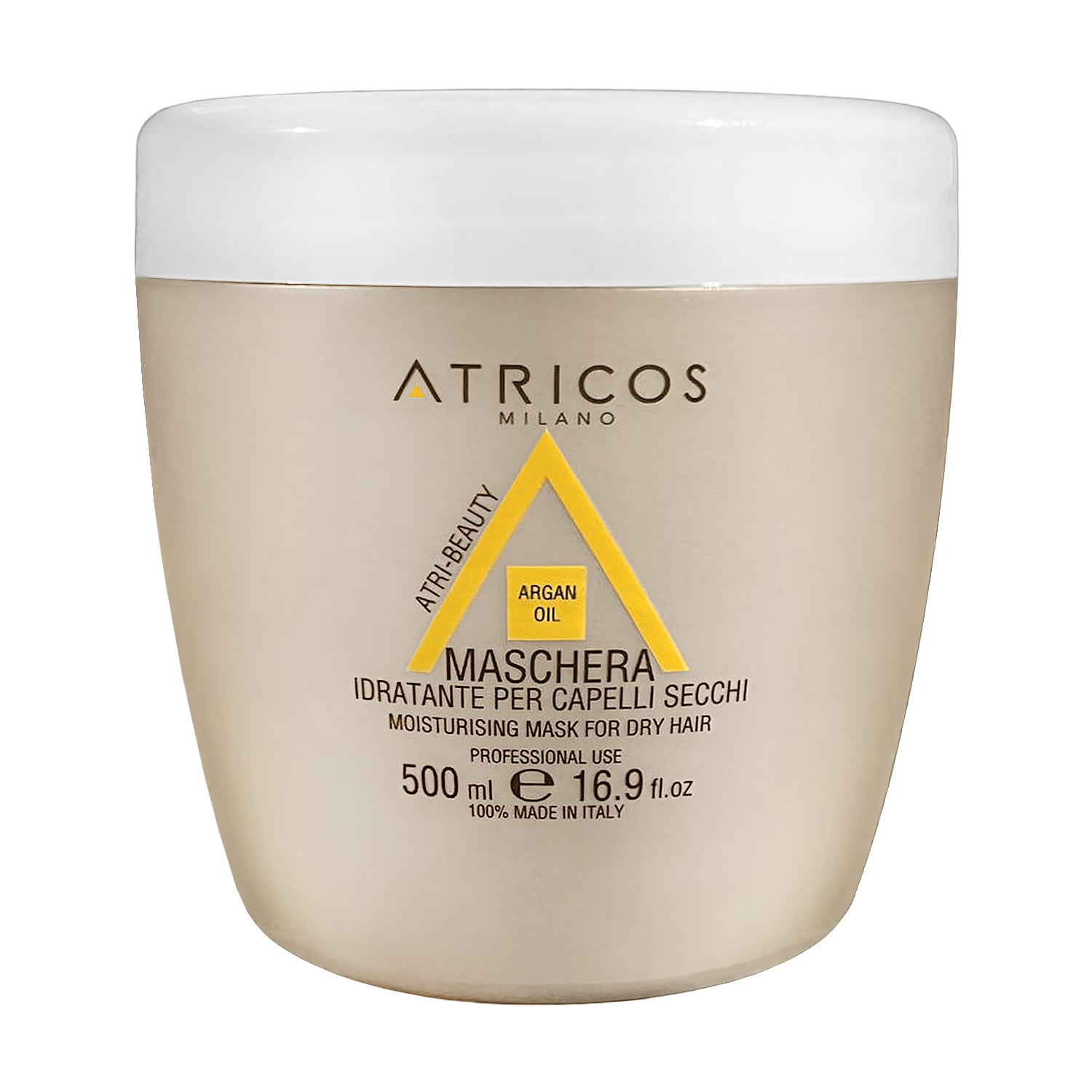 

Маска Atricos Milano Argan Oil Moisturising Mask для сухого волосся, з аргановою олією, 500 мл