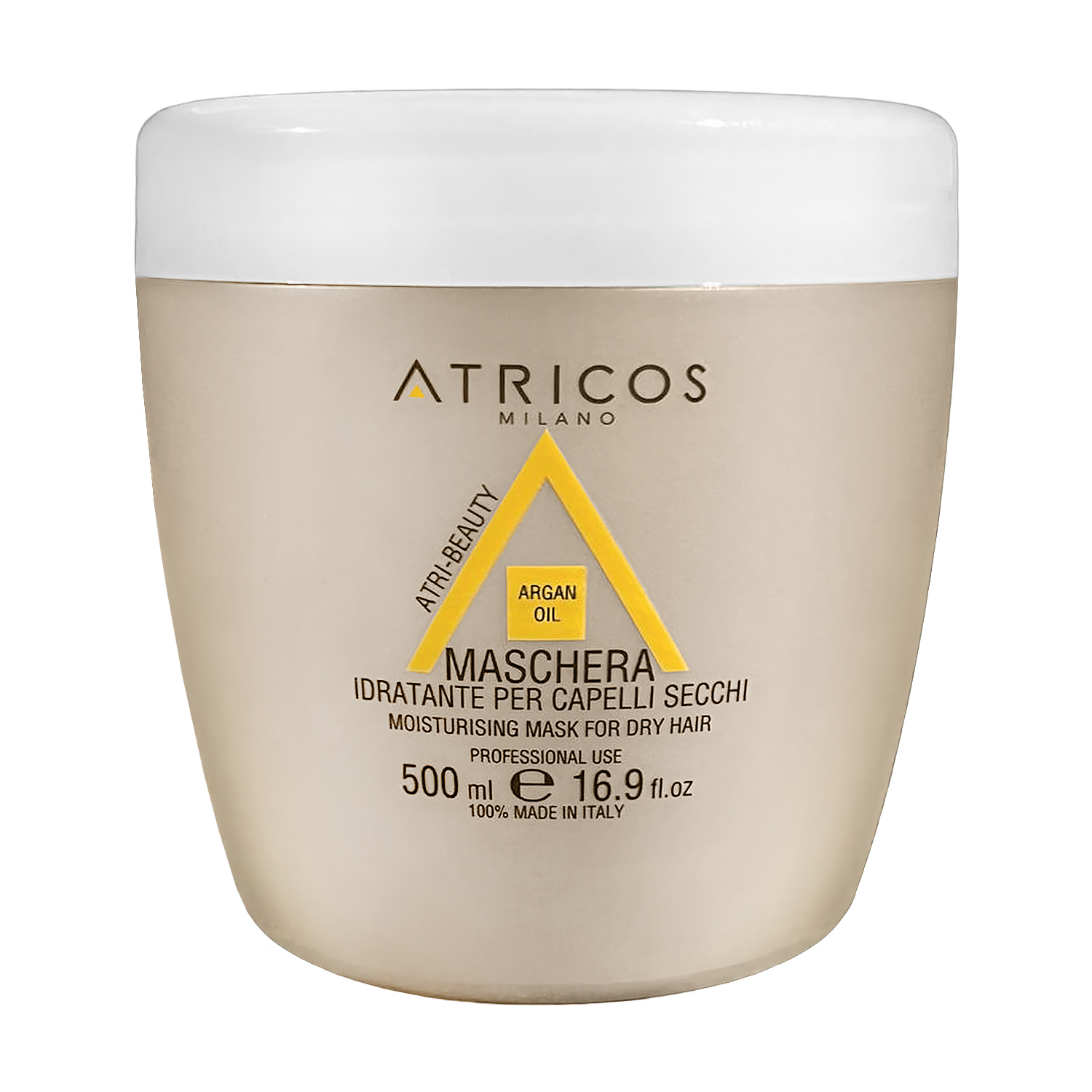 

Уцінка! Маска Atricos Milano Atri-Beauty Hydratating Shampoo для сухого волосся, з аргановою олією, 500 мл