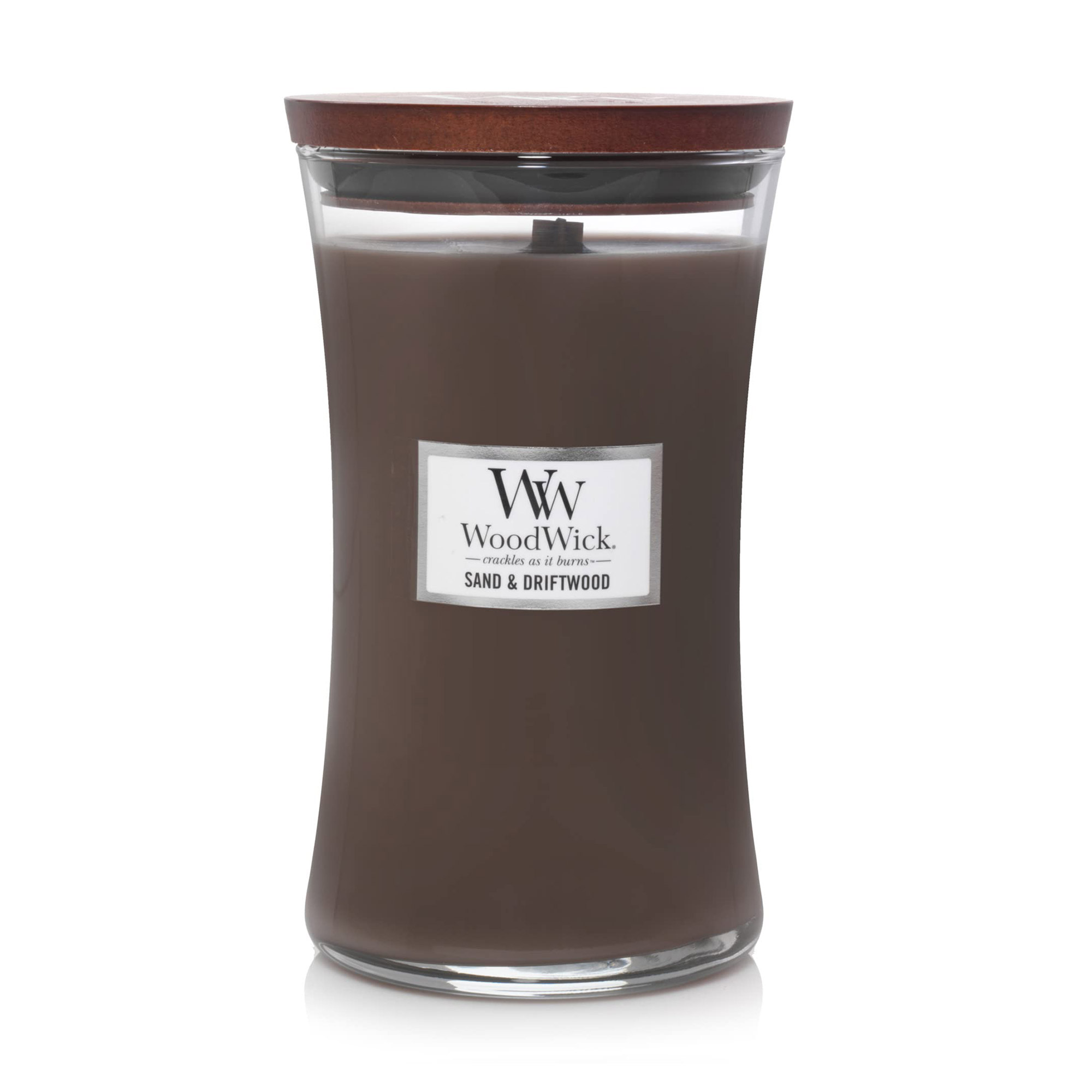 

Ароматична свічка в склянці WoodWick Hourglass Candle Large Sand & Driftwood, 609 г