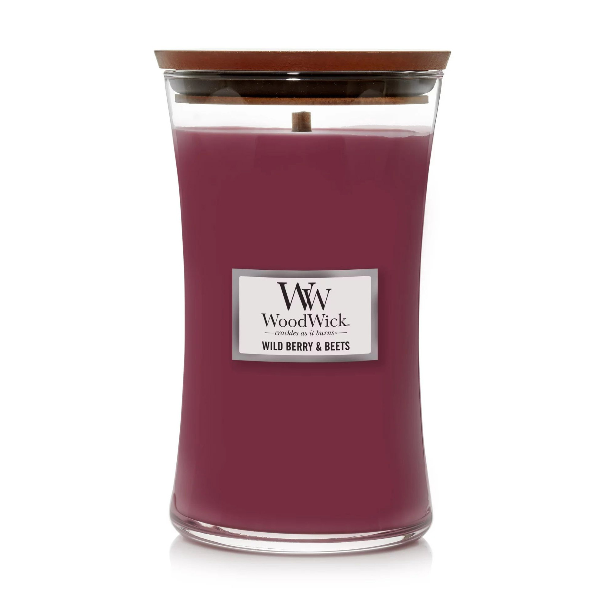 

Ароматична свічка в склянці WoodWick Hourglass Candle Large Wild Berry & Beets, 609 г
