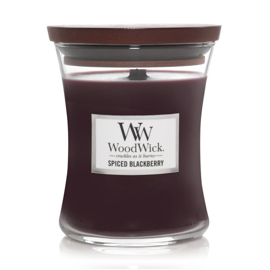 

Ароматична свічка в склянці WoodWick Hourglass Candle Medium Spiced Blackberry, 275 г