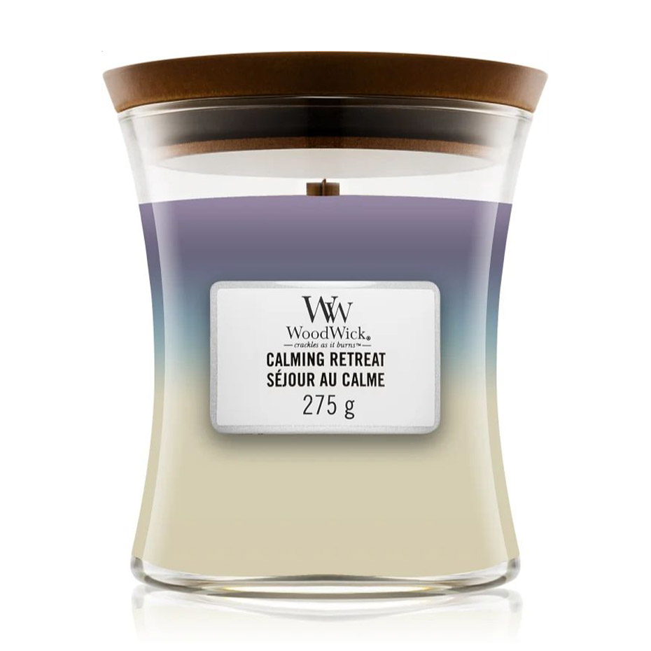 

Ароматична свічка в склянці WoodWick Hourglass Trilogy Candle Medium Calming Retreat, 275 г