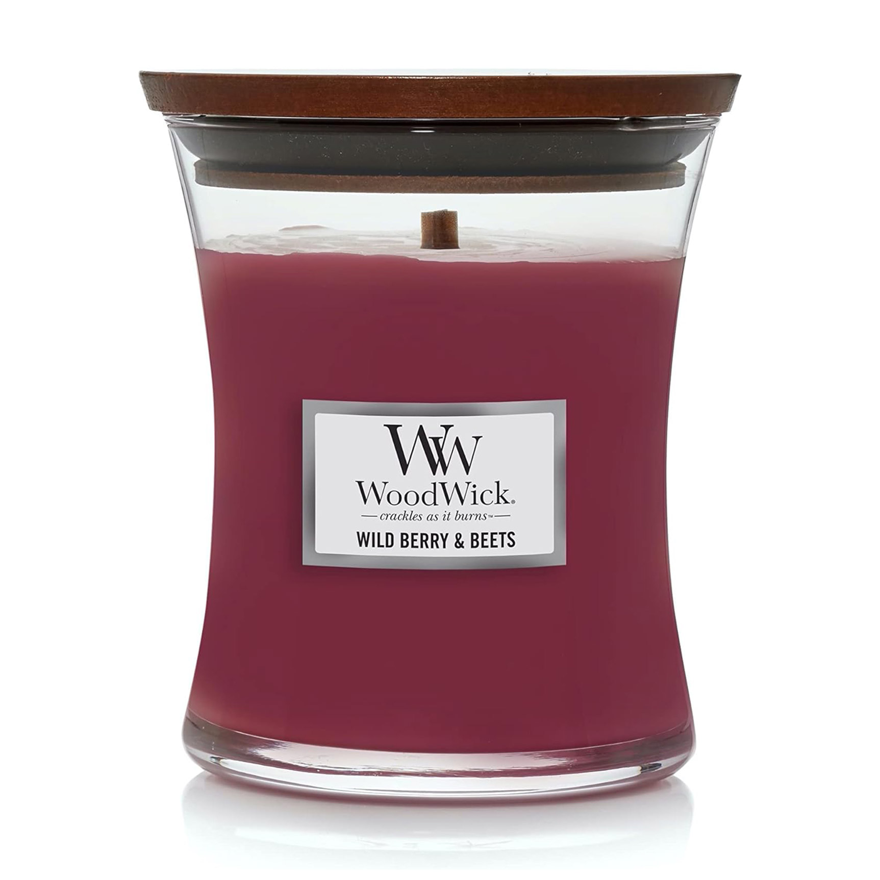 

Ароматична свічка в склянці WoodWick Hourglass Candle Medium Wild Berry & Beets, 275 г