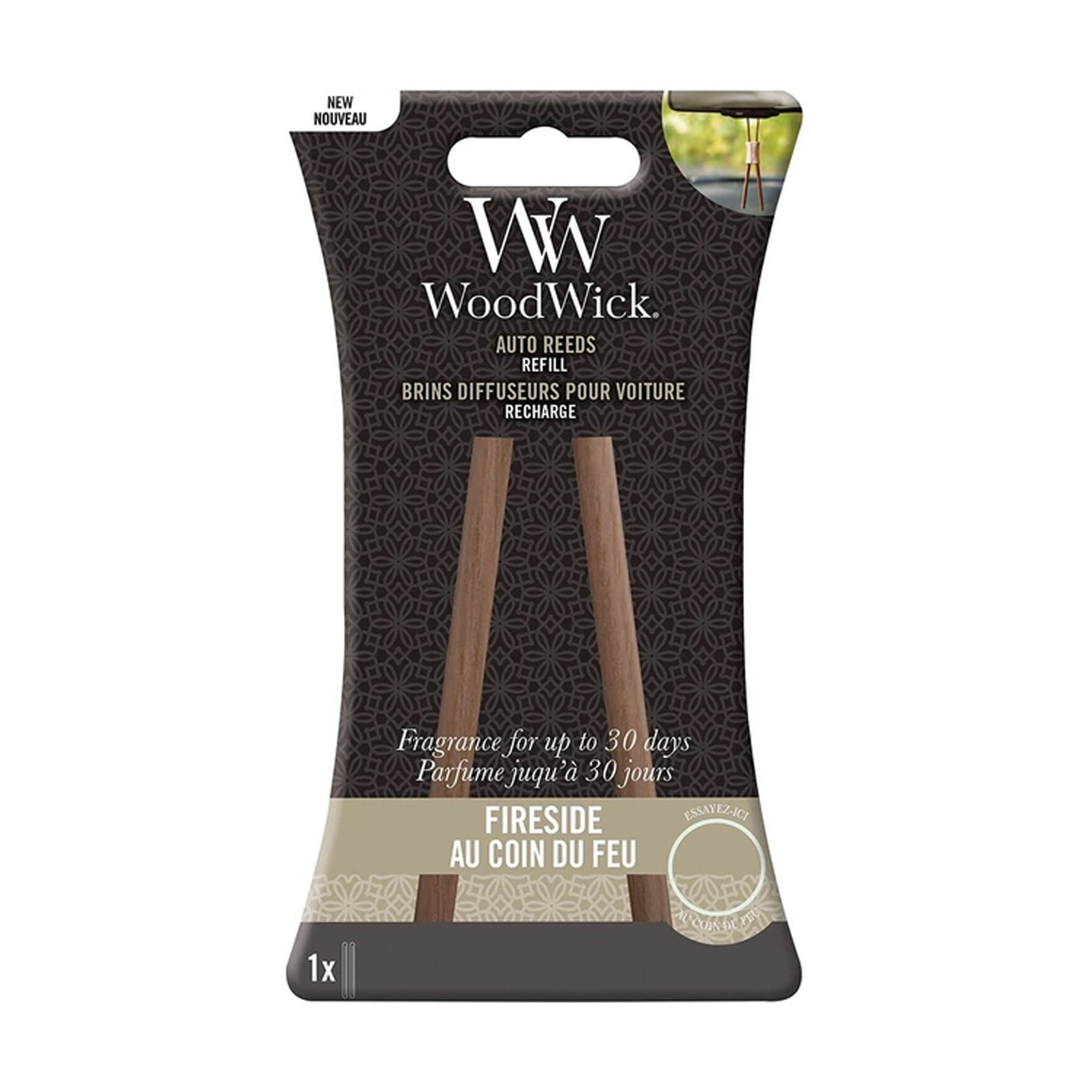 

Змінний картридж для ароматизатору в авто WoodWick Auto Reeds Refill Fireside, 20 г