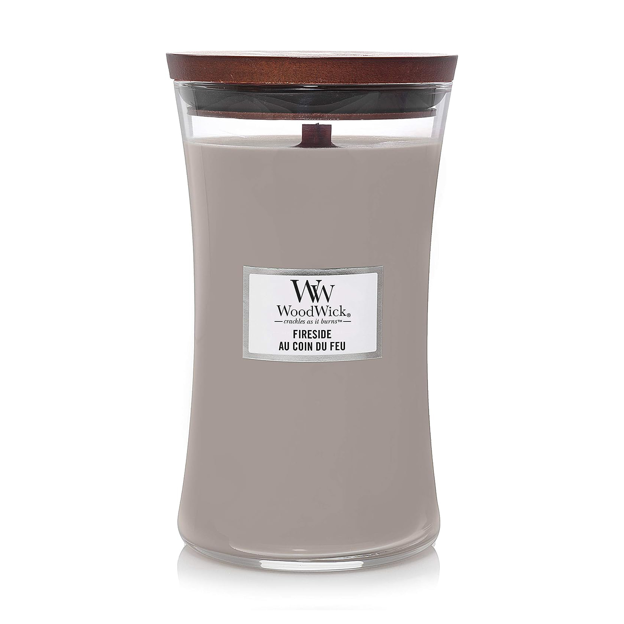 

Ароматична свічка в склянці WoodWick Hourglass Candle Large Fireside, 609 г