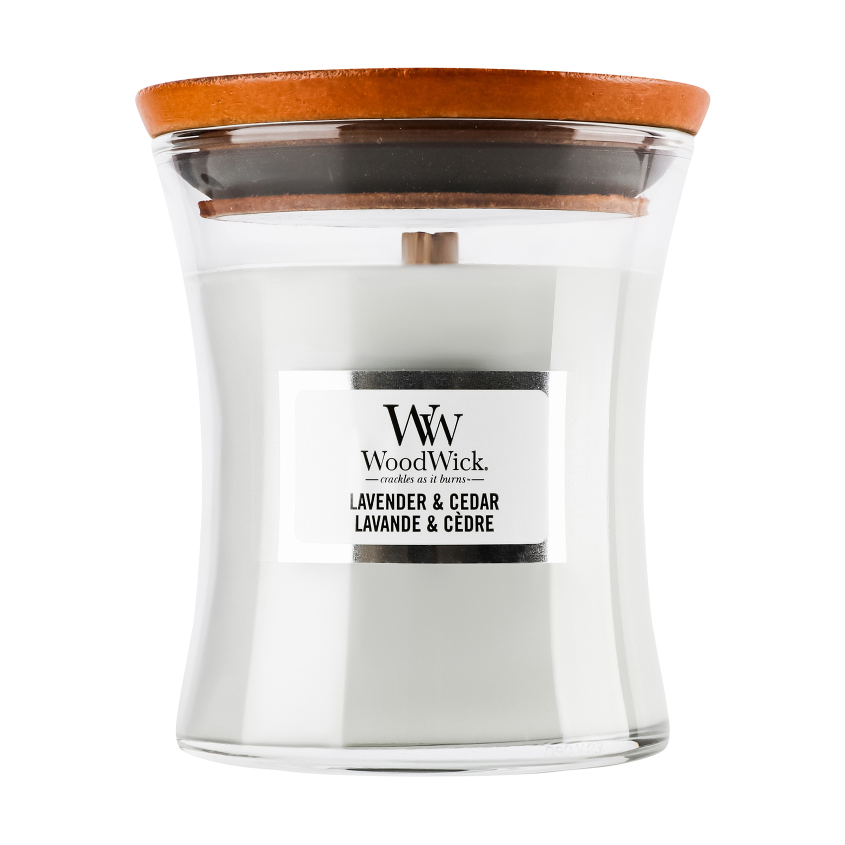 

Ароматична свічка в склянці WoodWick Hourglass Candle Mini Lavender & Cedar, 85 г