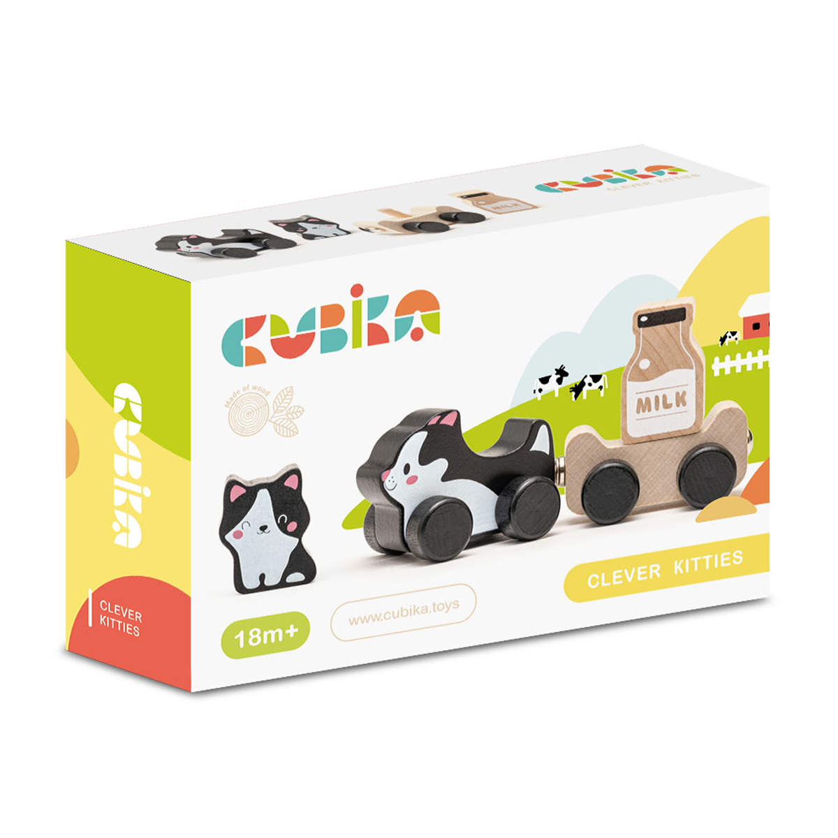 

Дерев'яна іграшка Cubika Веселі кошенята, від 1.5 року (15450)