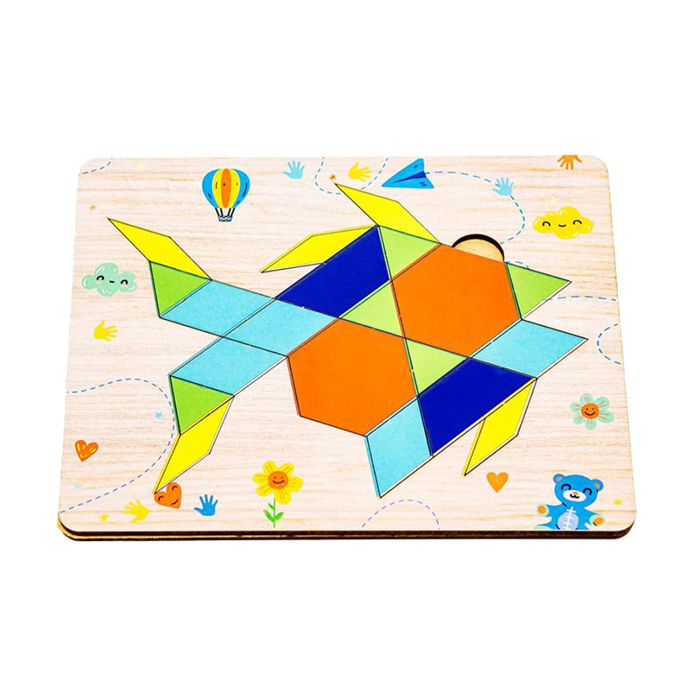 

Дерев'яна головоломка PuzzleOK Танграм Рибка, 17*14*0.6 см, від 4 років (Puz-96896)