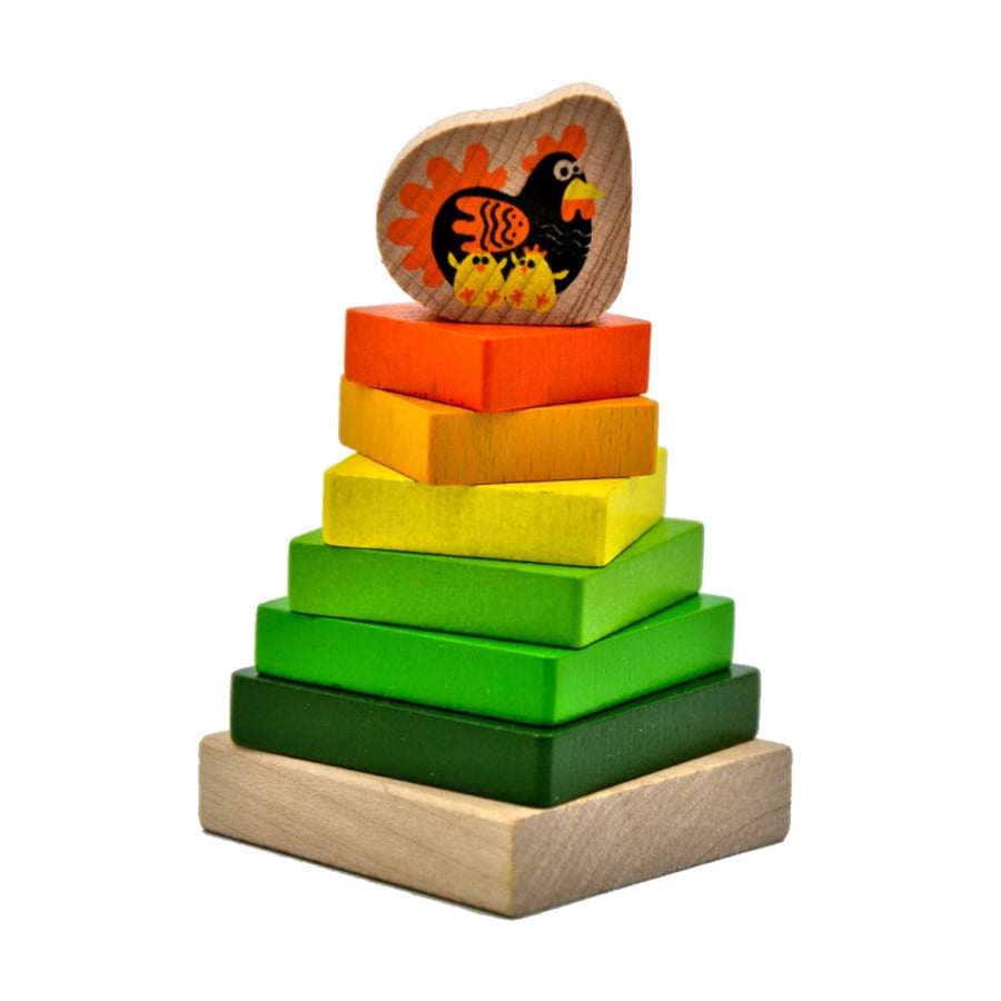 

Дерев'яна іграшка Cubika Пірамідка LD-15, 8 деталей, від 1.5 року (15276)