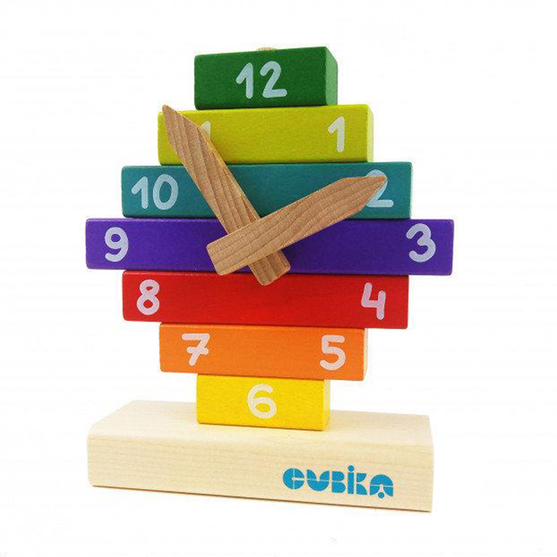 

Дерев'яна іграшка-конструктор Cubika Годинник, 10 деталей, від 1.5 року (14354)