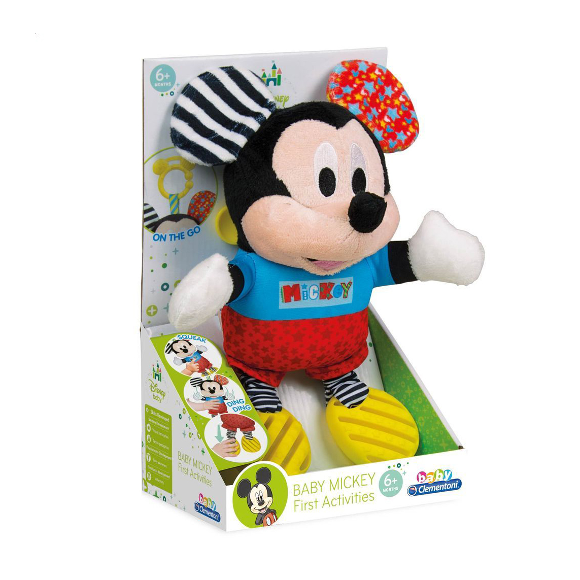 

М'яка іграшка-підвіска на коляску Clementoni Baby Mickey, від 6 місяців, 18*28*11 см (17165)