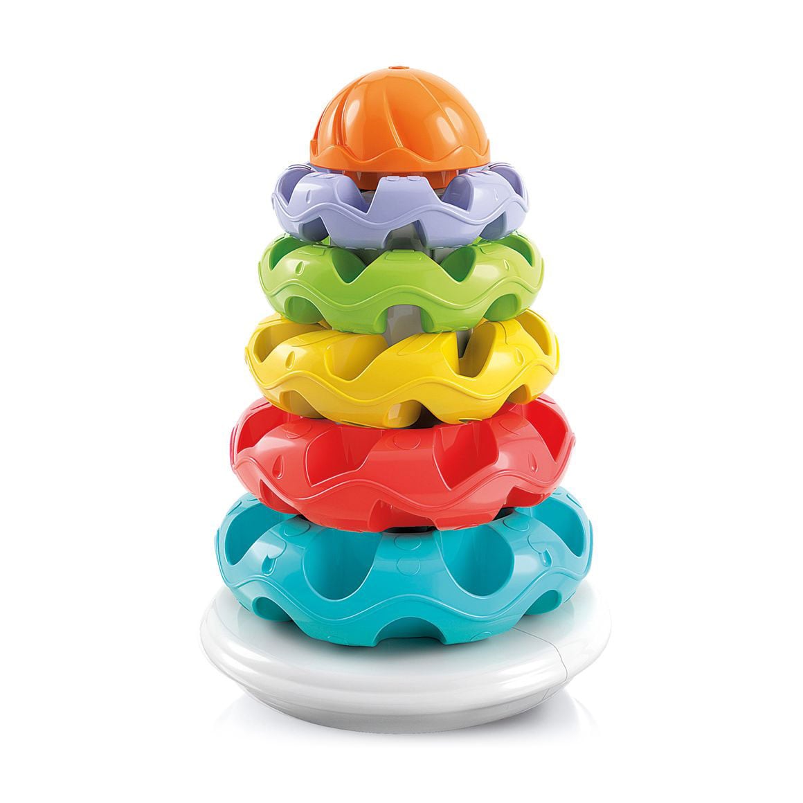 

Розвивальна іграшка-пірамідка Clementoni Тактильні кільця, від 6 місяців, 15*24*15 см (17103)