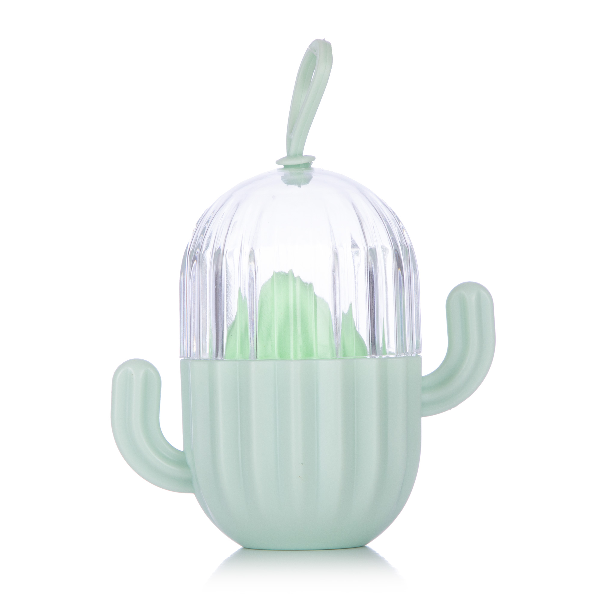 

Спонж для макіяжу Sovart Кактус, в чохлі, зелений