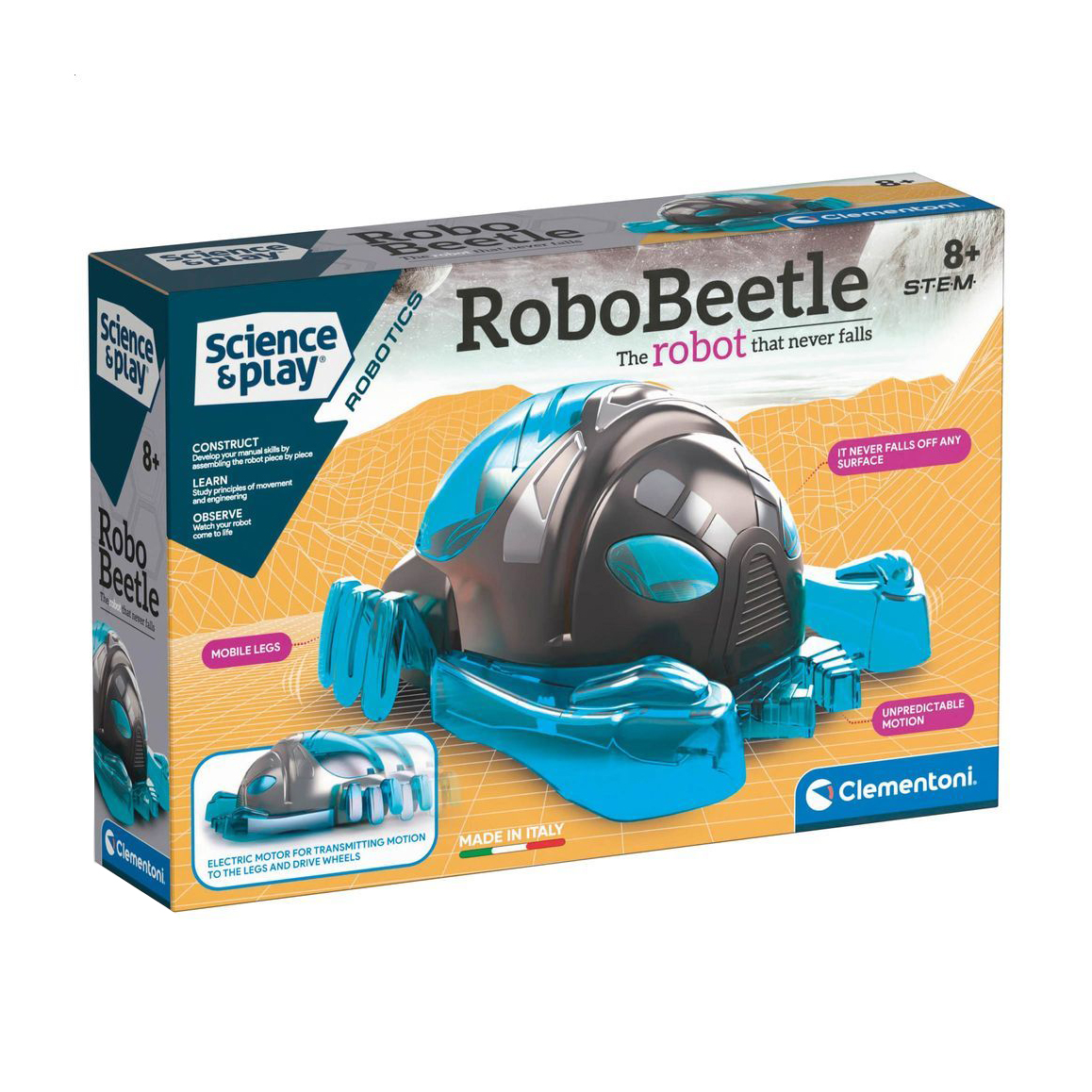 

Робот-конструктор Clementoni Science & Play RoboBeetle, від 8 років, 12 деталей, 27.6*18.8*6 см (75066)