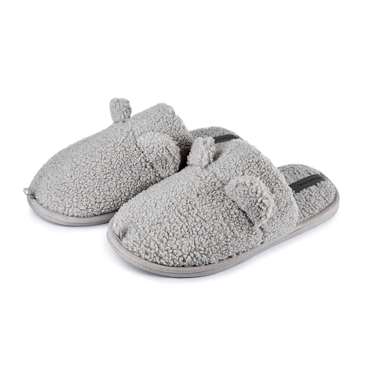 Жіночі домашні капці Twins HS-Teddi хутрянi, Gray, розмір 40 (26 см)