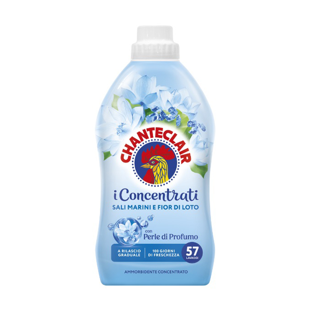 

Пом'якшувач для тканин Chanteclair Морська сіль та квітка лотоса, 57 циклів прання, 1.14 л