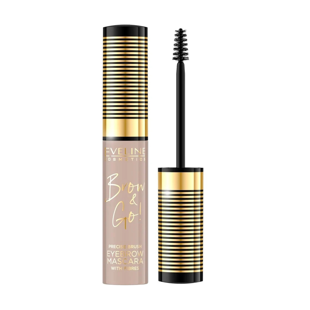 

Туш для брів Eveline Cosmetics Brow & Go! Eyebrow Mascara 05 Taupe, 6 мл