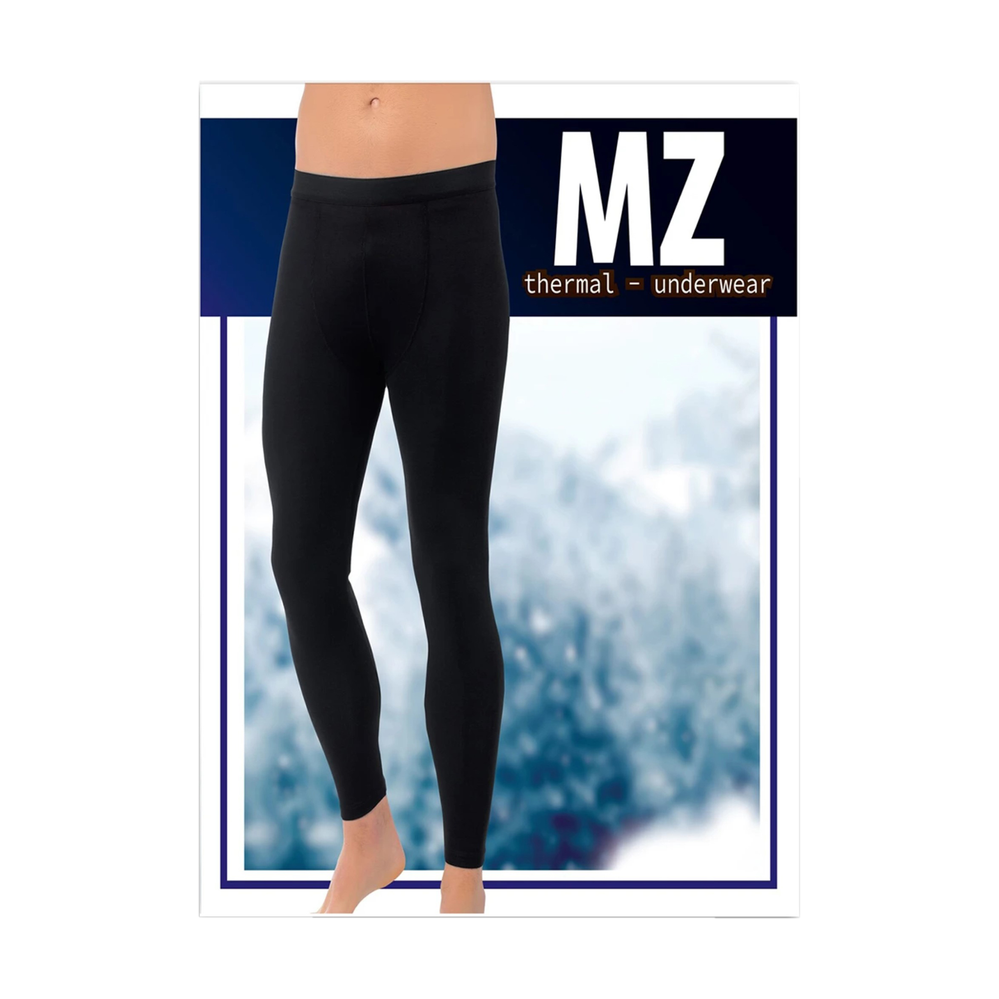 

Легінси чоловічі Modna Zona 101 термо, чорні, розмір 2XL/3XL