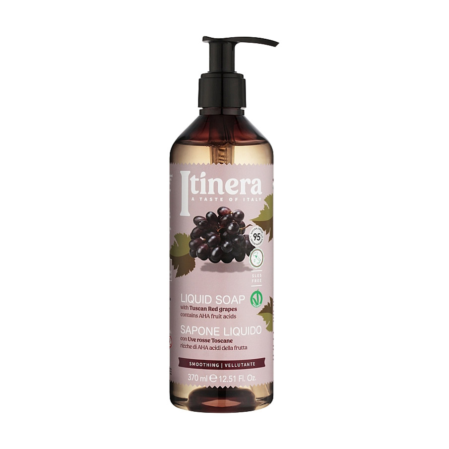 

Уцінка! Рідке мило для рук Itinera Tuscan Red Grapes Liquid Soap з тосканським червоним виноградом, 370 мл