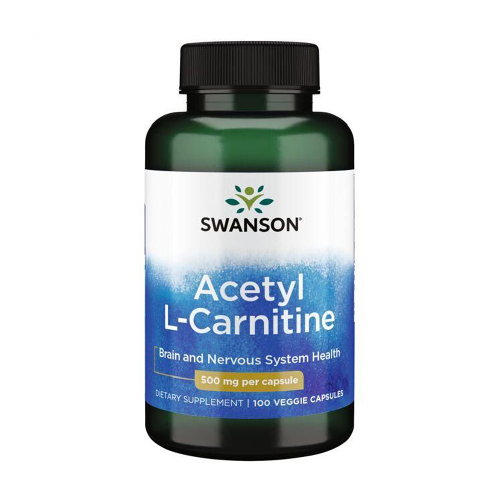 Уцінка! L-карнітин Swanson Acetyl L-Carnitine 500 мг, 100 капсул