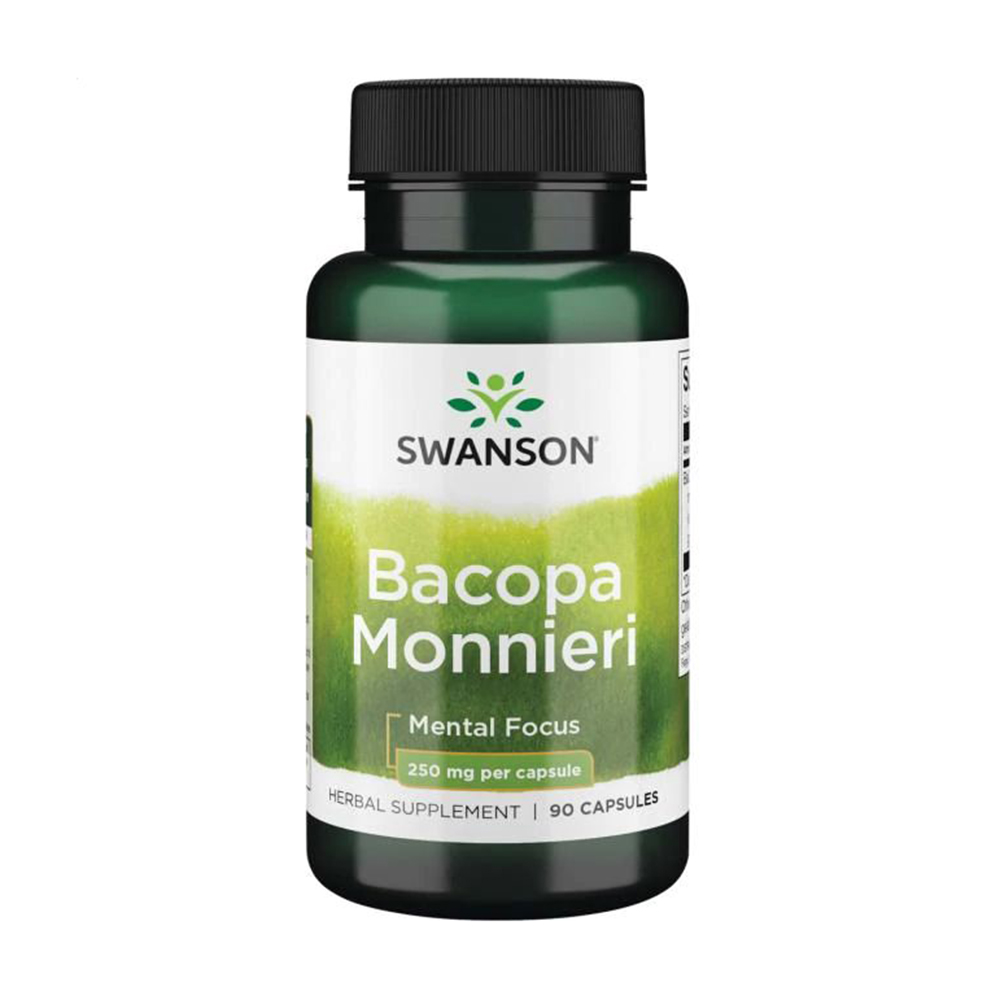 

Бакопа мон'є Swanson Bacopa Monnieri 250 мг, 90 капсул