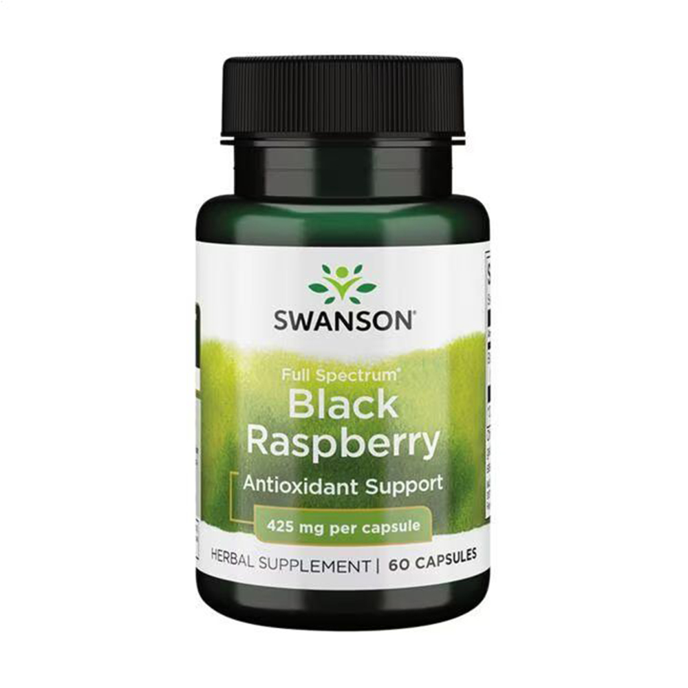 

Чорна малина Swanson Full Spectrum Black Raspberry 425 мг, 60 капсул