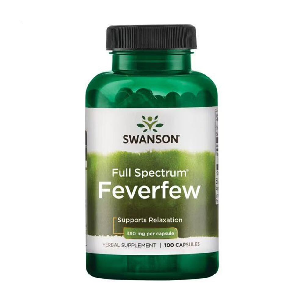 

Піретрум дівочий Swanson Full Spectrum Feverfew 380 мг, 100 капсул