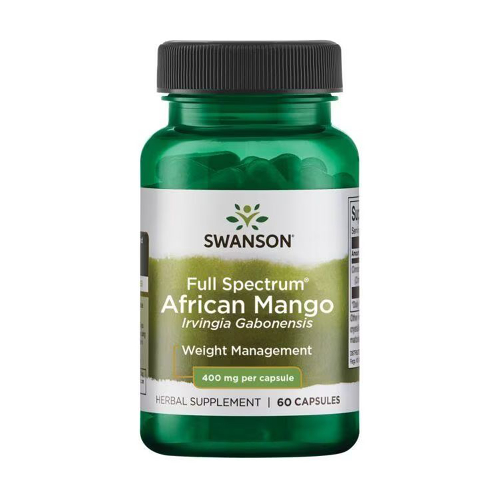 

Африканське манго Swanson Full Spectrum African Mango 400 мг, 60 капсул
