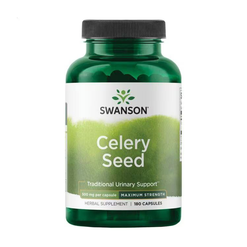 Насіння селери Swanson Celery Seed 500 мг, 180 капсул