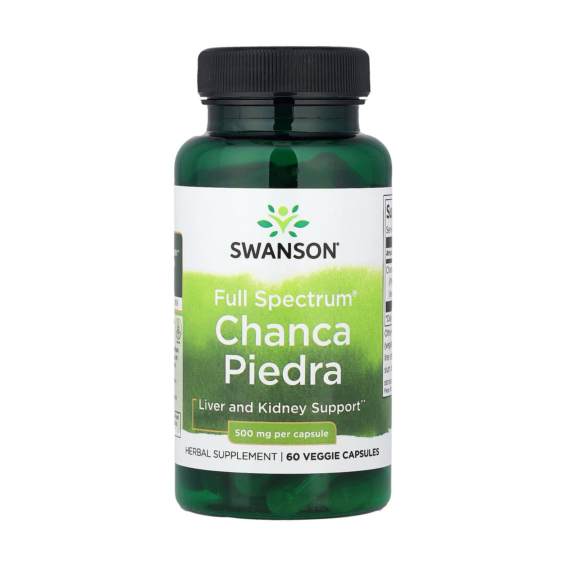 

Чанка пьєдра Swanson Chanca Piedra 500 мг, 60 капсул