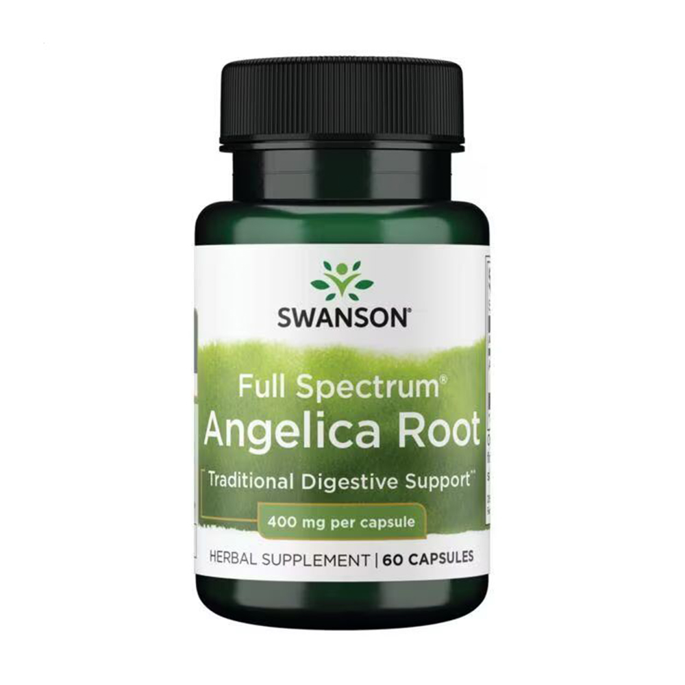 

Корінь дудника Swanson Full Spectrum Angelica Root 400 мг, 60 капсул