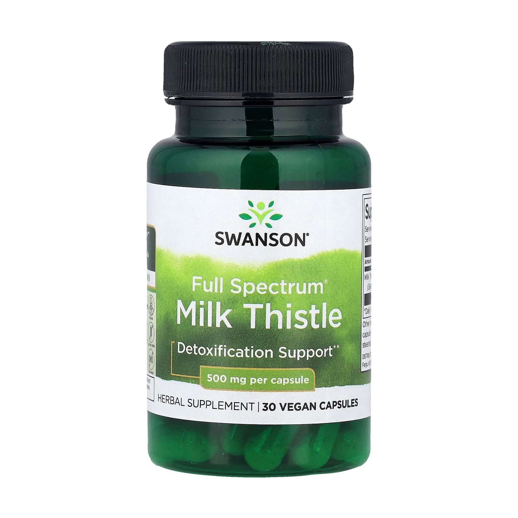 

Розторопша Swanson Full Spectrum Milk Thistle 500 мг, 30 капсул
