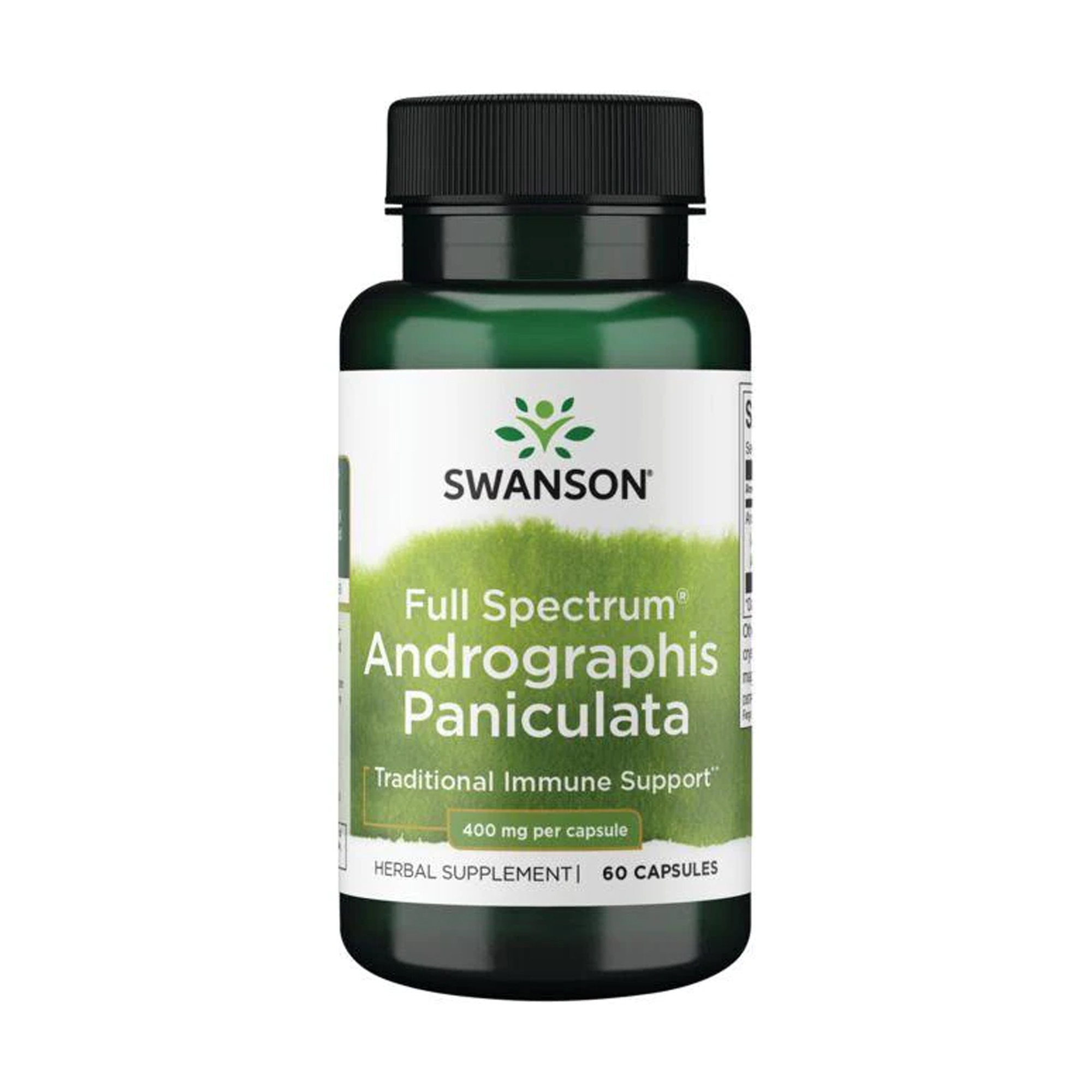 

Андрографіс волотистий Swanson Full Spectrum Andrographis Paniculata 400 мг, 60 капсул