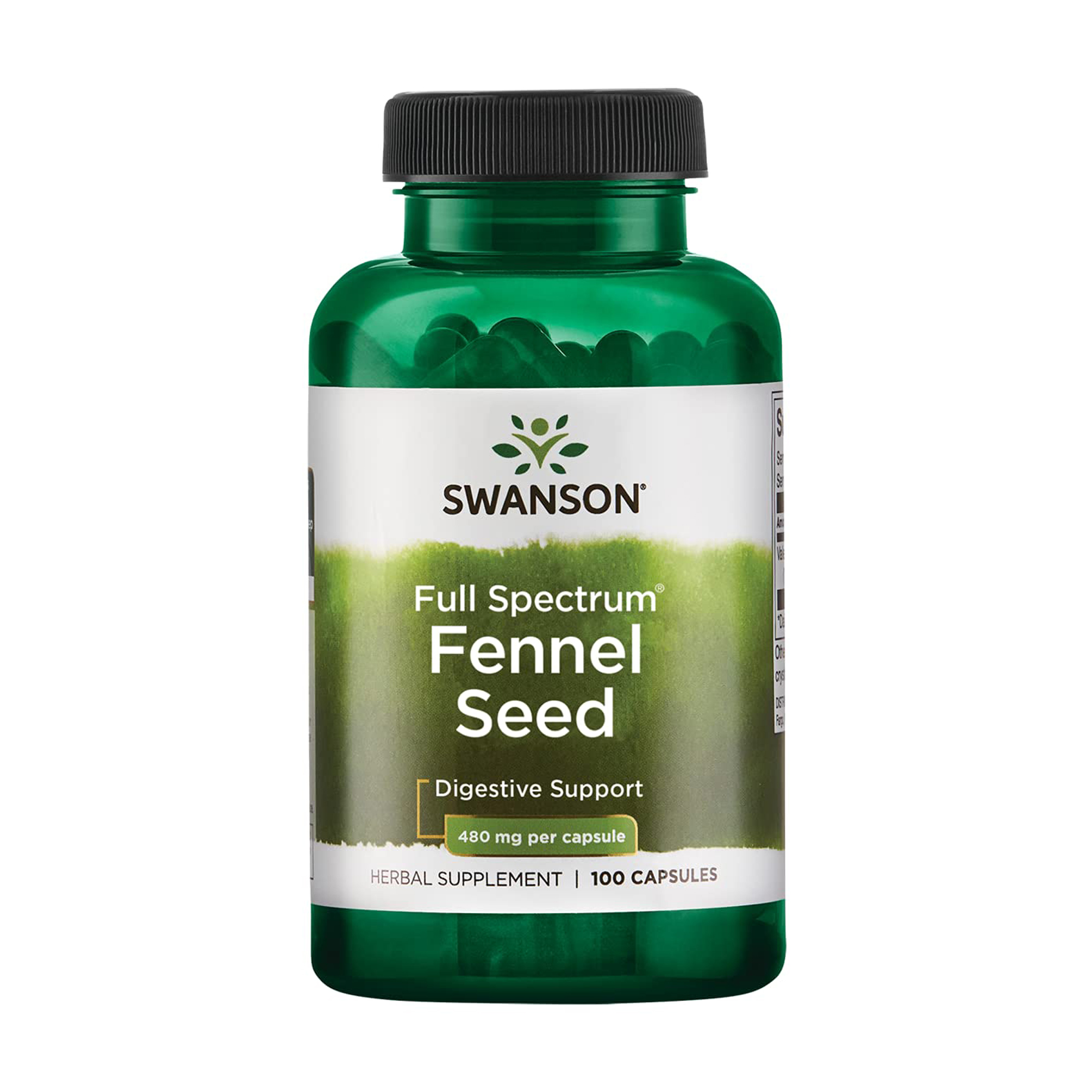 

Насіння фенхелю Swanson Full Spectrum Fennel Seed 480 мг, 100 капсул