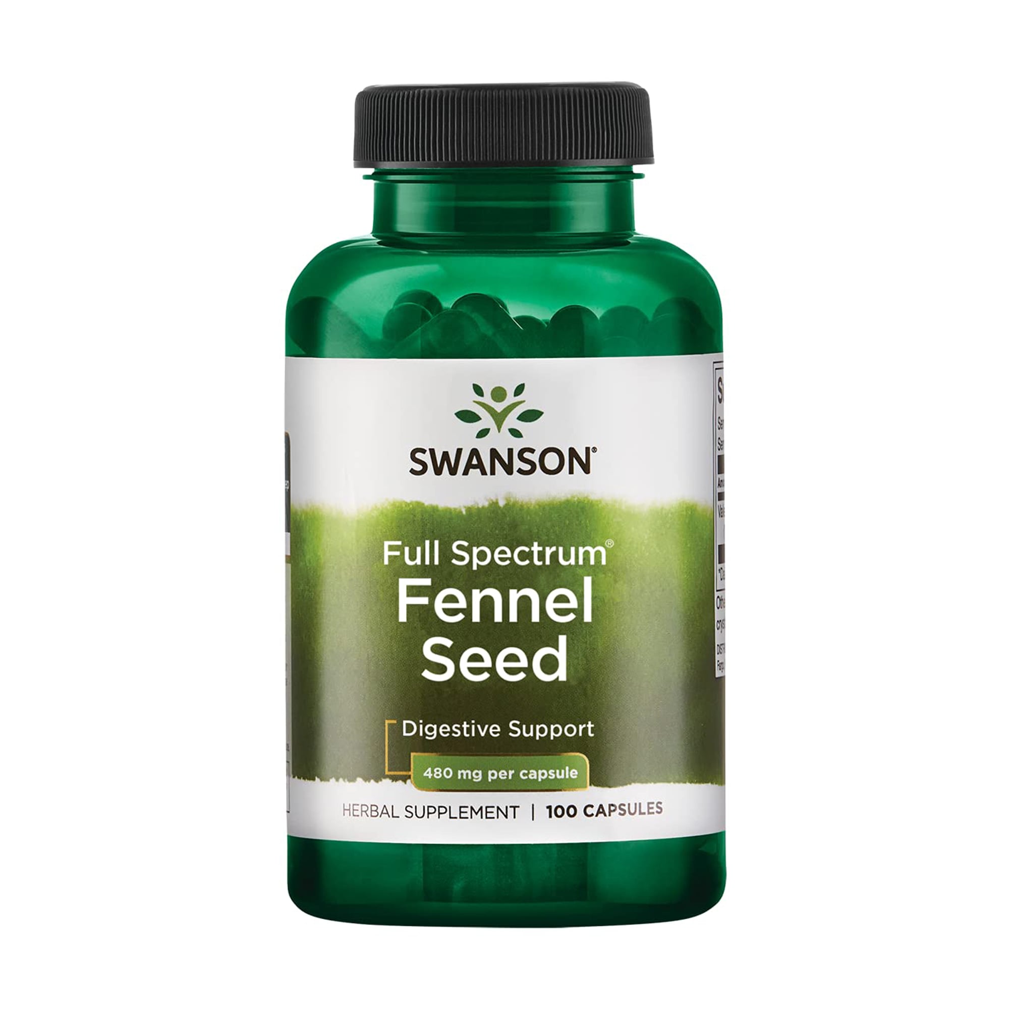 

Насіння фенхелю Swanson Full Spectrum Fennel Seed 480 мг, 100 капсул