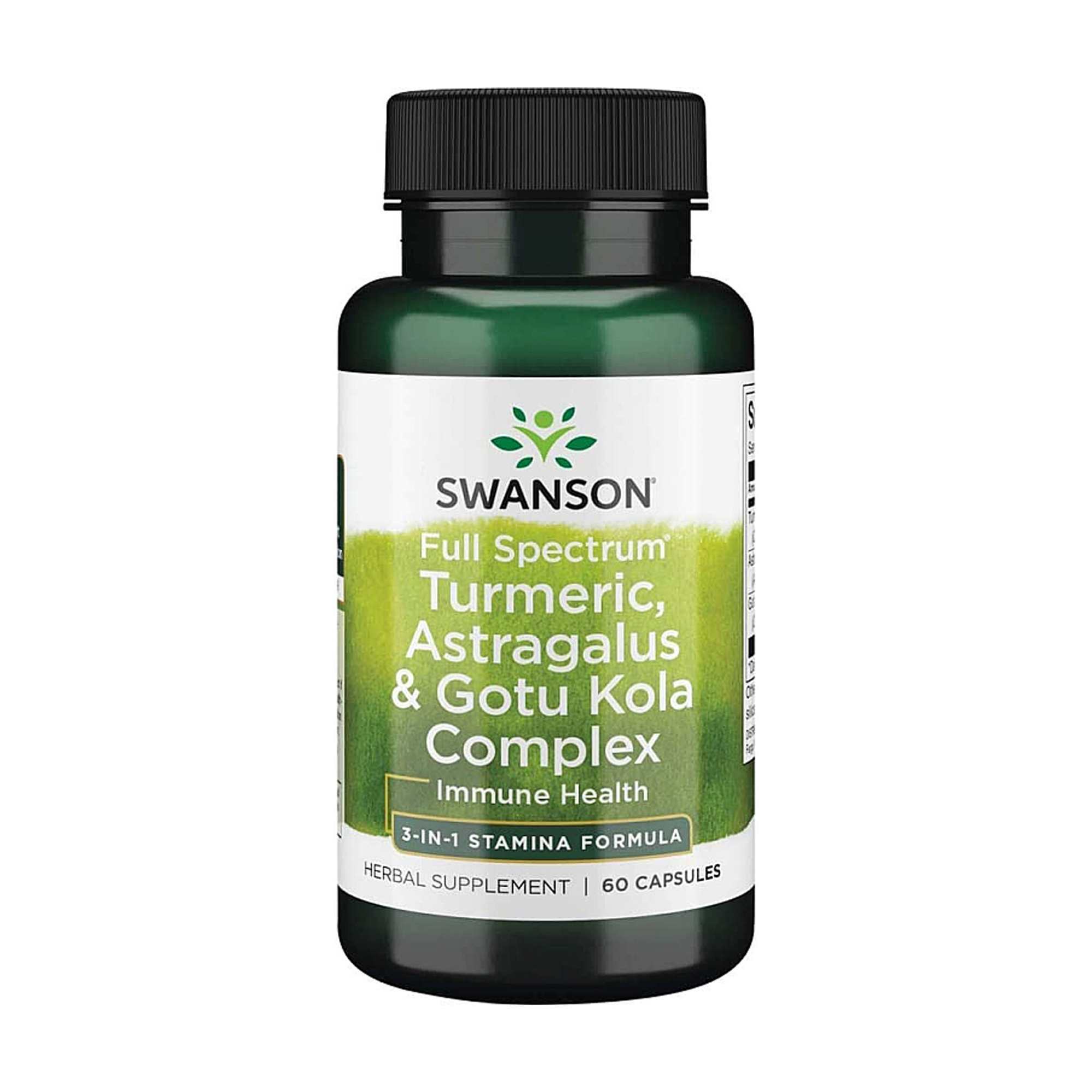

Куркума, астрагал і готу кола Swanson Full Spectrum Turmeric, Astragalus & Gotu Kola Complex, 60 капсул
