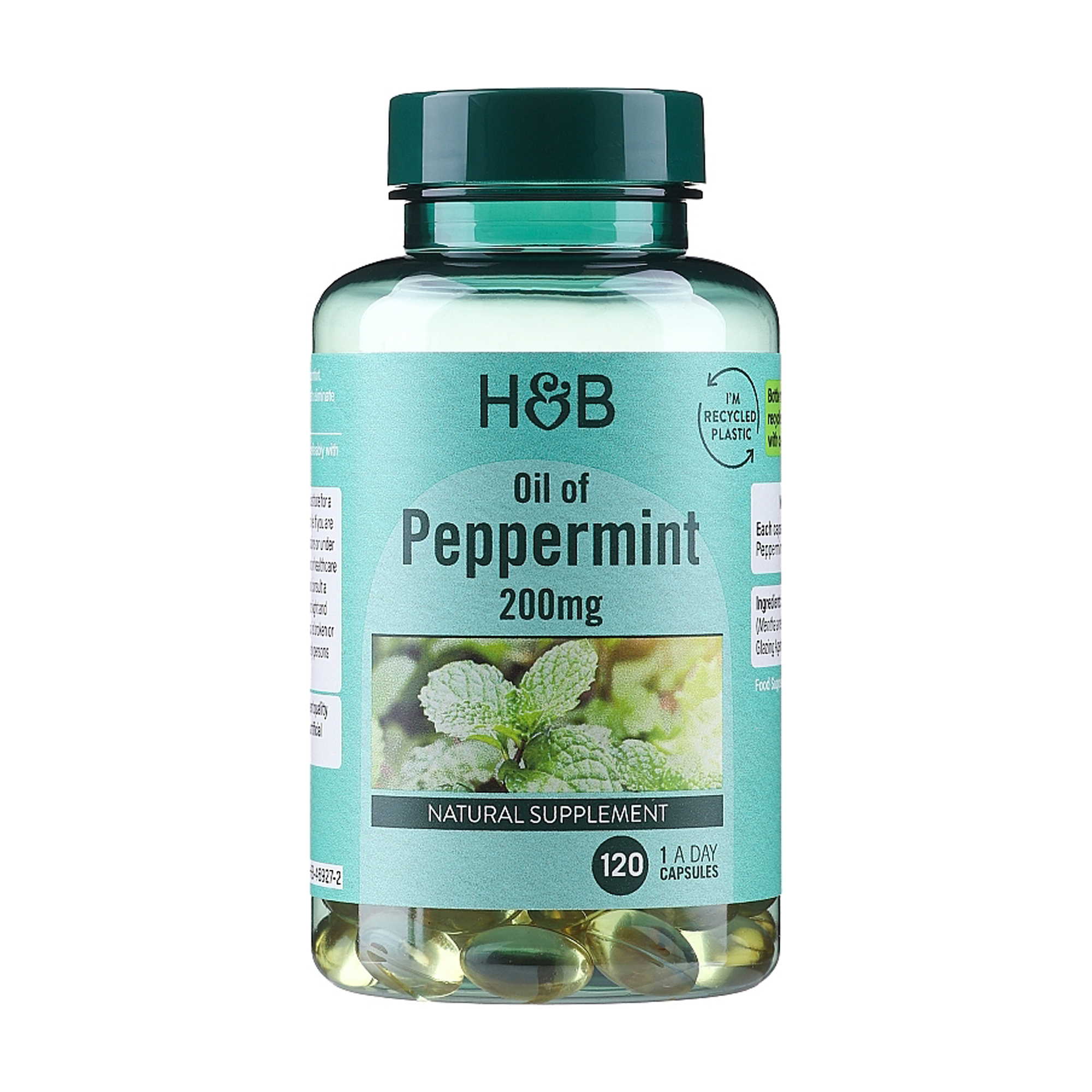

Олія м'яти перцевої Holland & Barrett Oil Of Peppermint 200 мг, 120 капсул