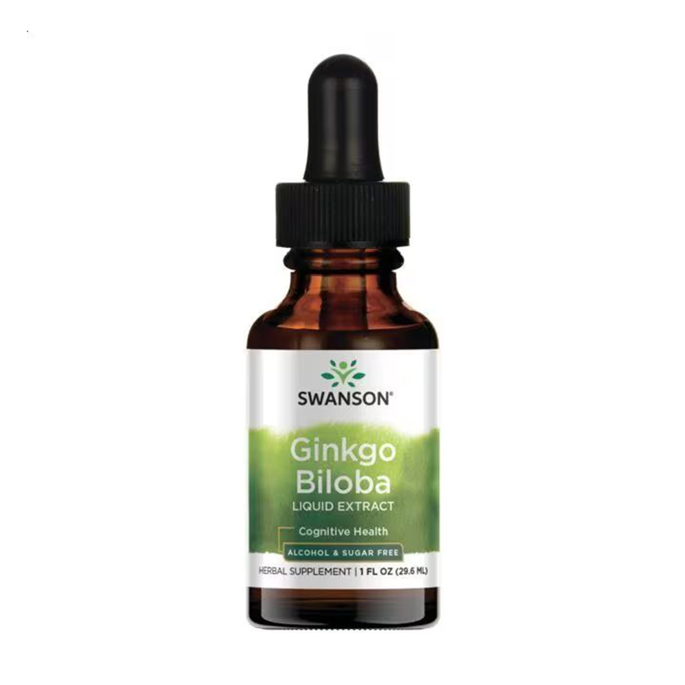 

Екстракт гінкго білоба Swanson Ginkgo Biloba Liquid Extract, в рідині, 29.6 мл