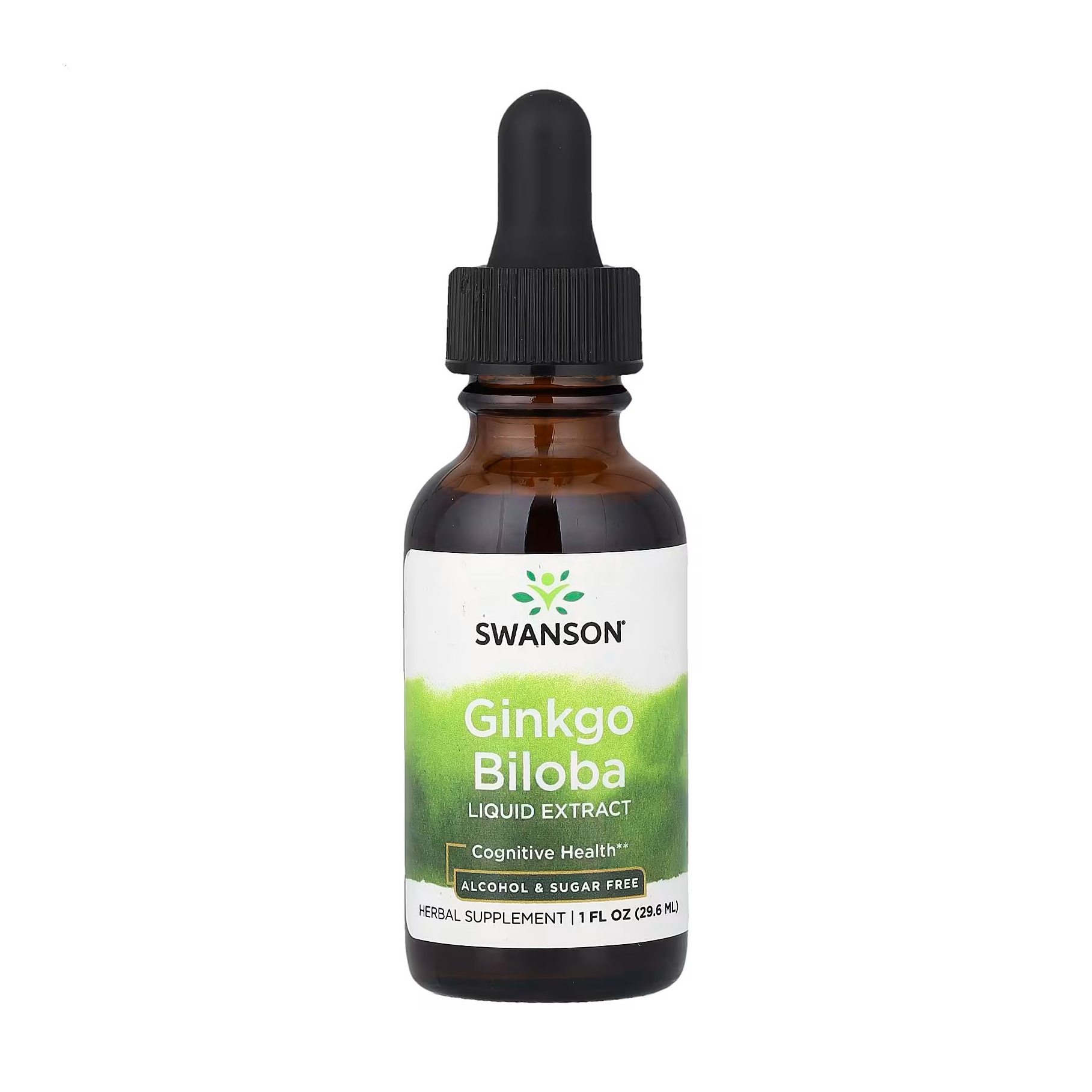 

Екстракт гінкго білоба Swanson Ginkgo Biloba Liquid Extract, в рідині, 29.6 мл