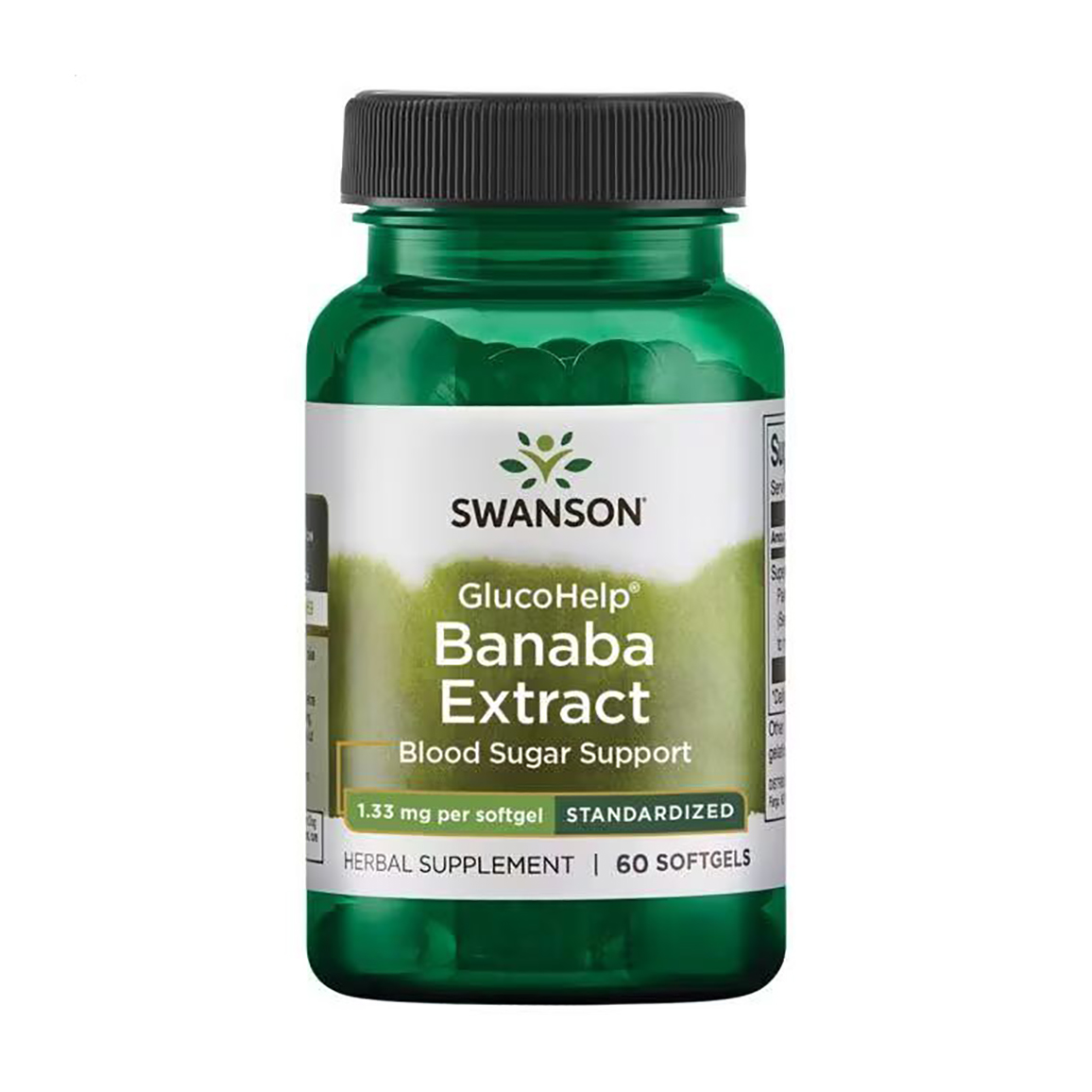 

Екстракт банаби Swanson GlucoHelp Banaba Extract 1.33 мг, 60 капсул