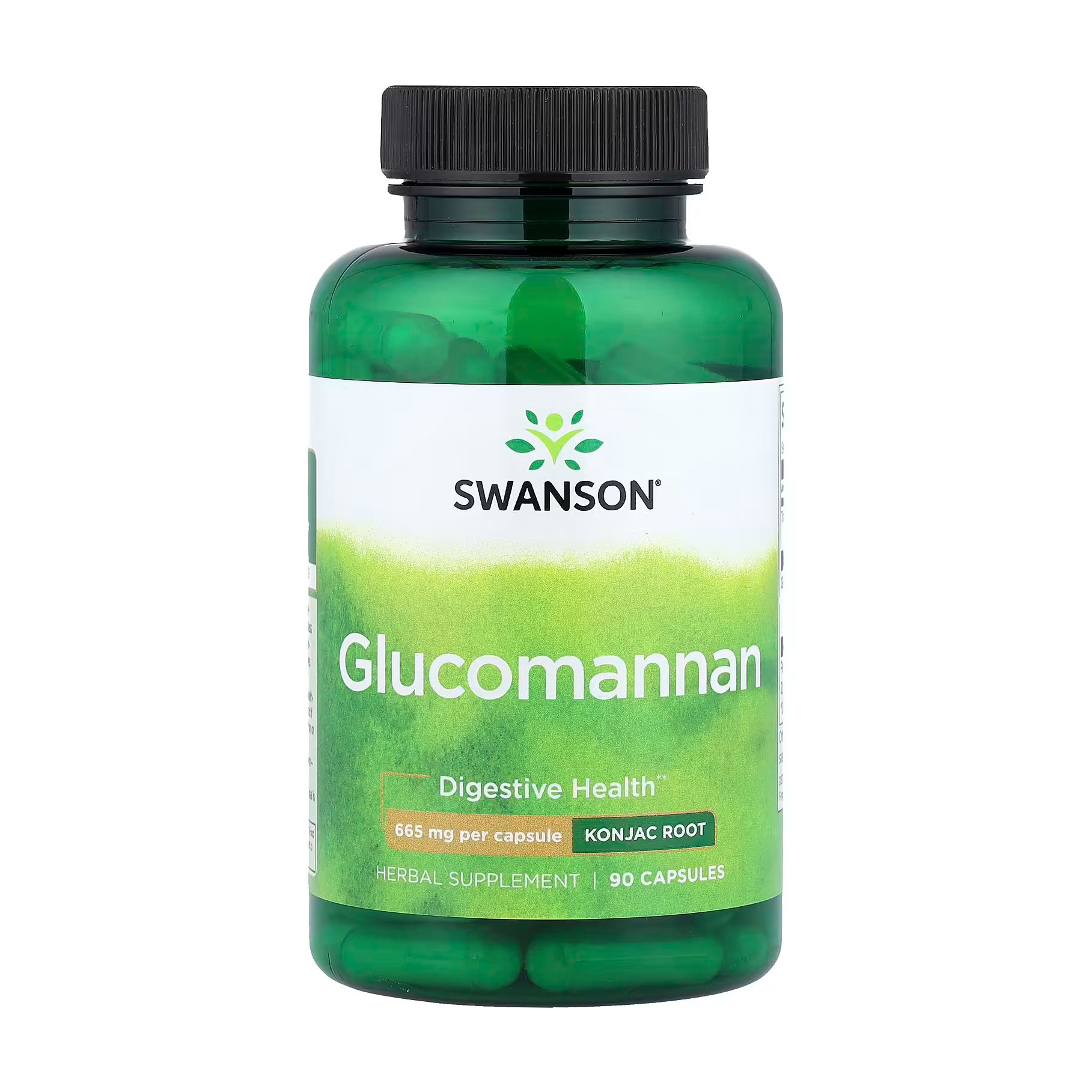 

Глюкоманнан Swanson Glucomannan 665 мг, 90 капсул