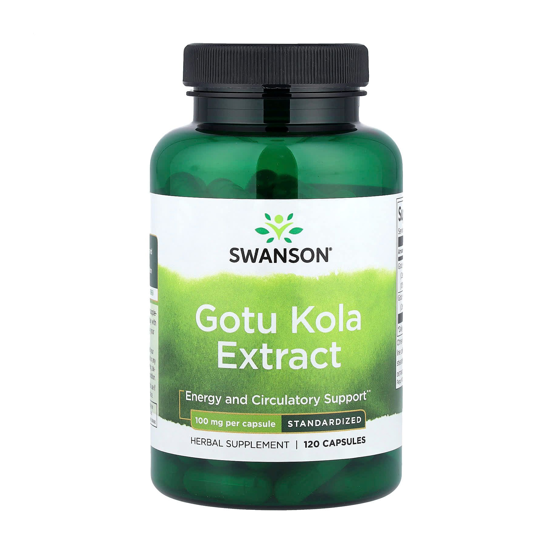 

Уцінка! Екстракт готу коли Swanson Gotu Kola Extract 100 мг, 60 капсул