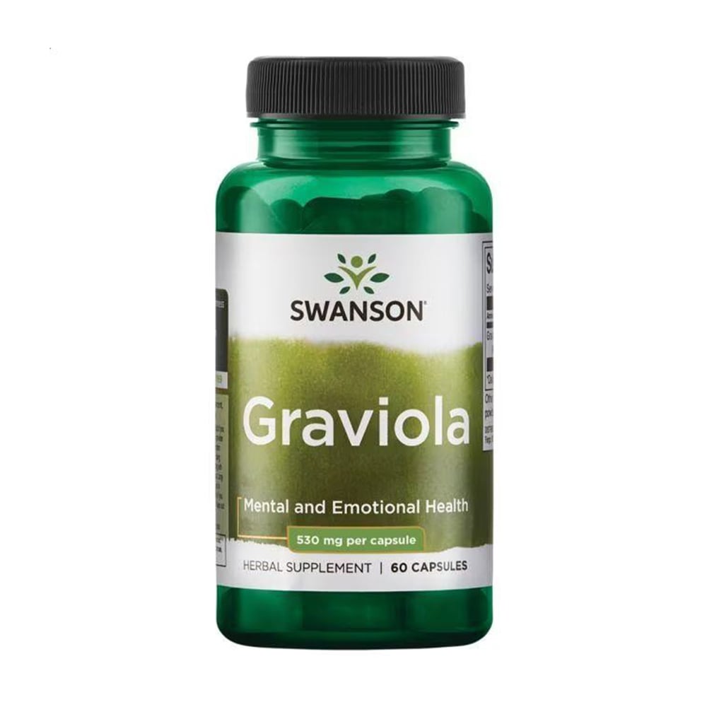 

Гравіола Swanson Graviola 530 мг, 60 капсул