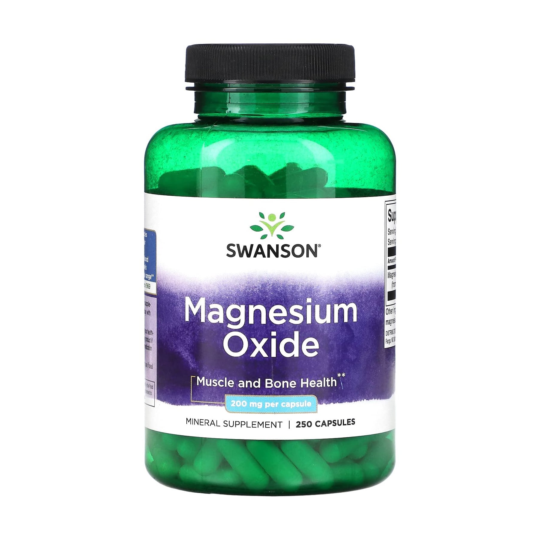 

Магній Swanson Magnesium 200 мг, 250 капсул